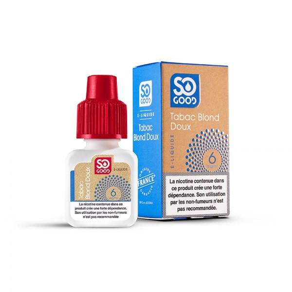 SO GOOD Premium PG+VG E-liquid E-juice Tobacco Flavor 10ml(Mild Tobacco, 6mg/ml)