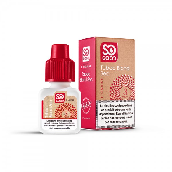 SO GOOD Premium PG+VG E-liquid E-juice Tobacco Flavor 10ml(Dry Tobacco, 3mg/ml)