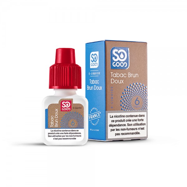 SO GOOD Premium PG+VG E-liquid E-juice Tobacco Flavor 10ml(Dark Dry Tobacco, 6mg/ml)