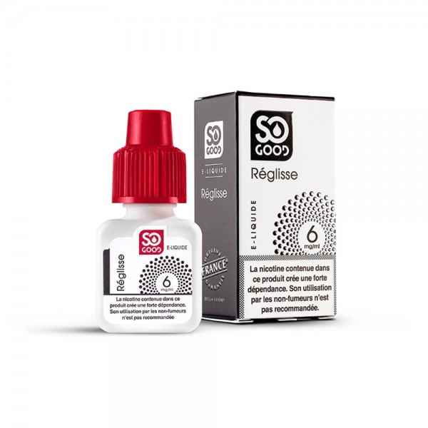 SO GOOD Premium PG+VG E-liquid E-juice Greedy Flavor 10ml(Licorice, 6mg/ml)