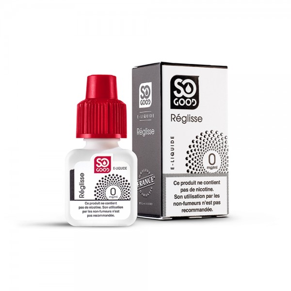 SO GOOD Premium PG+VG E-liquid E-juice Greedy Flavor 10ml(Licorice, 0mg/ml)