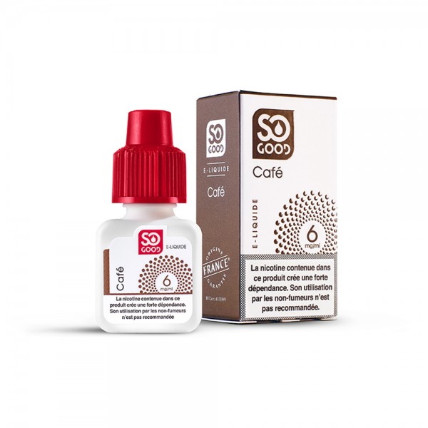 SO GOOD Premium PG+VG E-liquid E-juice Greedy Flavor 10ml(Coffee, 6mg/ml)