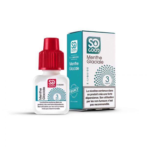 SO GOOD Premium PG+VG E-liquid E-juice Minty Flavor 10ml(Icy Mint, 3mg/ml)