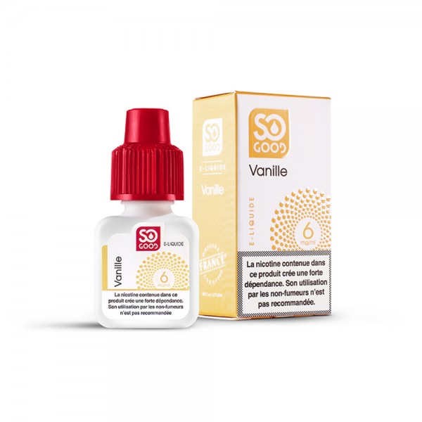 SO GOOD Premium PG+VG E-liquid E-juice Greedy Flavor 10ml(Vanilla, 6mg/ml)