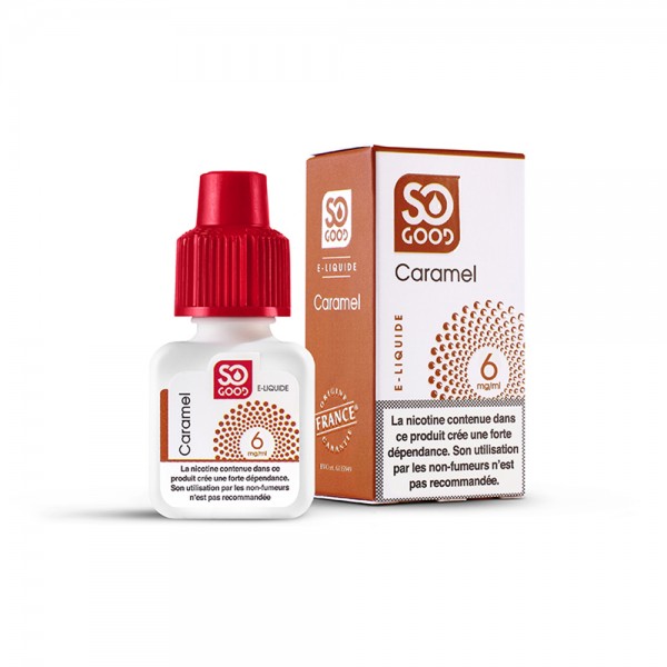 SO GOOD Premium PG+VG E-liquid E-juice Greedy Flavor 10ml(Caramel, 6mg/ml)