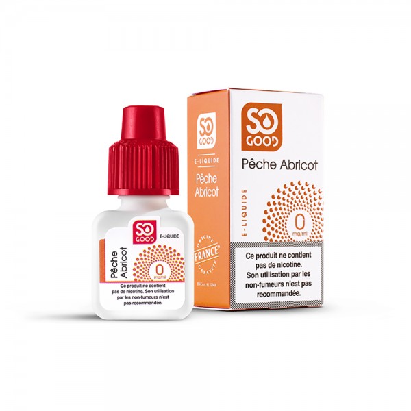 SO GOOD Premium PG+VG E-liquid E-juice Fruity Flavor 10ml(Peach Apricot, 0mg/ml)