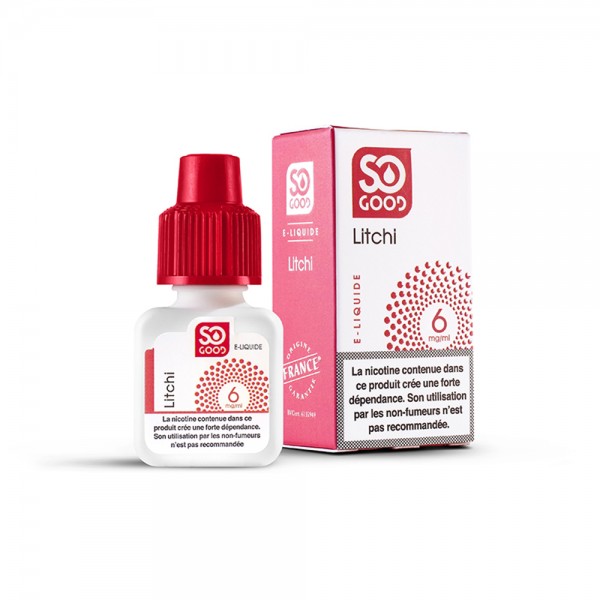 SO GOOD Premium PG+VG E-liquid E-juice Fruity Flavor 10ml(Litchi, 6mg/ml)