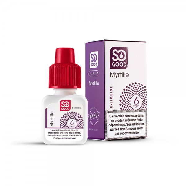 SO GOOD Premium PG+VG E-liquid E-juice Fruity Flavor 10ml(Blueberry, 6mg/ml)