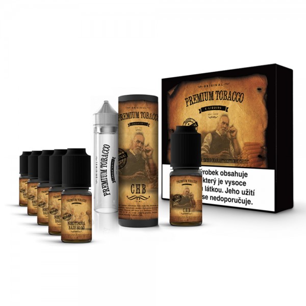 Premium Tobacco E-liquid E-juice DIY Kit PG+VG 6x10ml(RY4 Cigar, 6mg/ml)