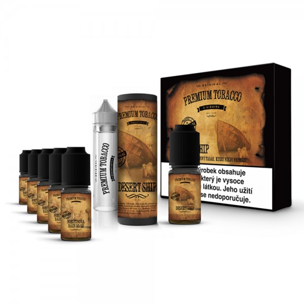 Premium Tobacco E-liquid E-juice DIY Kit PG+VG 6x10ml(Desert Ship, 3mg/ml)