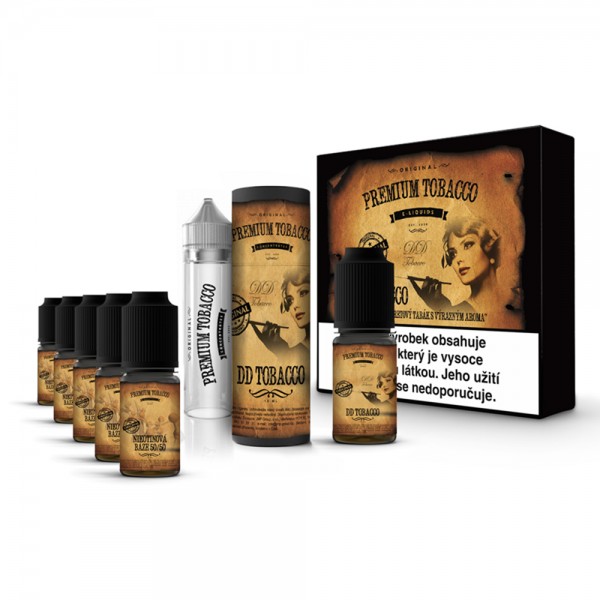 Premium Tobacco E-liquid E-juice DIY Kit PG+VG 6x10ml(DD Tobacco, 3mg/ml)