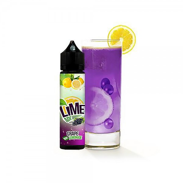 Limeade Premium PG+VG E-liquid E-juice 60ml(Grape Lemonade, 3mg/ml)