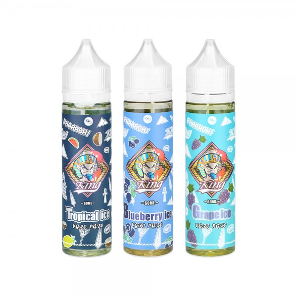 KING Premium PG+VG E-liquid E-juice 60ml(Blueberry Ice, 3mg/ml)