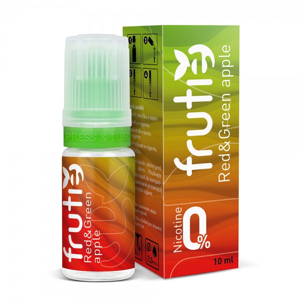 Frutie Premium PG+VG E-liquid E-juice Frutie Flavor 10ml(Red & Green Apple, 0mg/ml)