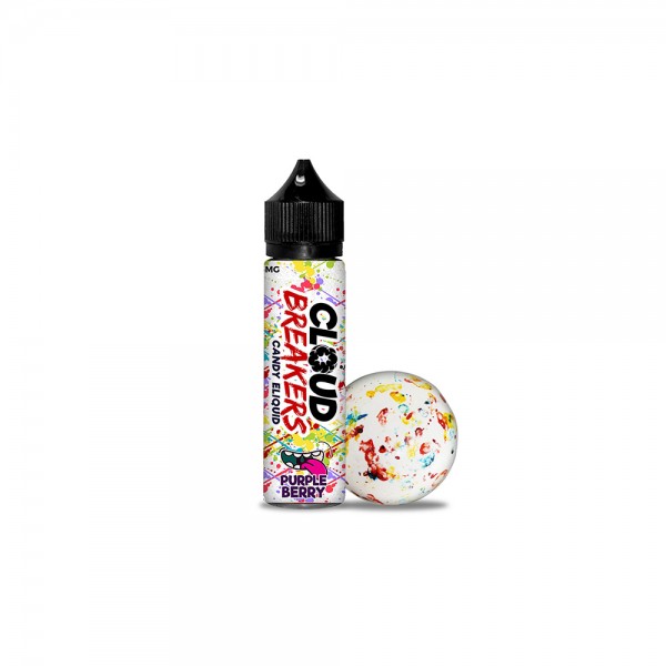 Cloud Breakers Premium PG+VG E-liquid E-juice 60ml (Purple Berry, 6mg/ml)