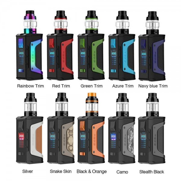 Geekvape Aegis Legend 200W TC Kit with Aero Mesh Version(Stealth Black, 4ml TPD Edition)